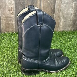 Laredo Leather Western Boots‎ Size 6.5 Brown Pull-On Cowboy Boots